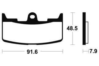 Plaquettes de frein TECNIUM Performance métal fritté - MF295