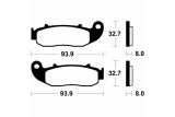 Plaquettes de frein TECNIUM Scooter organique - ME426