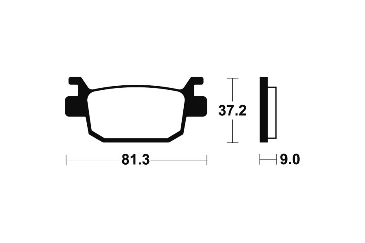 Plaquettes de frein TECNIUM métal fritté - MR332