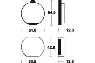 Plaquettes de frein TECNIUM route organique - MA10