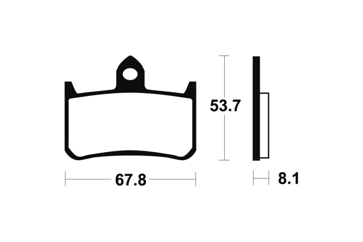 Plaquettes de frein TECNIUM métal fritté - MTR122
