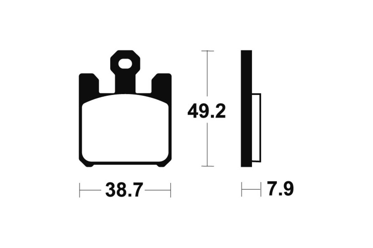 Plaquettes de frein TECNIUM métal fritté - MTR288