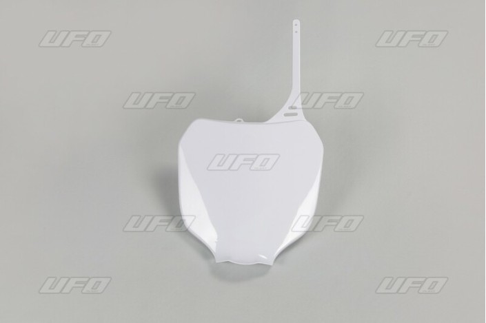 Plaque numéro frontale UFO blanc Yamaha