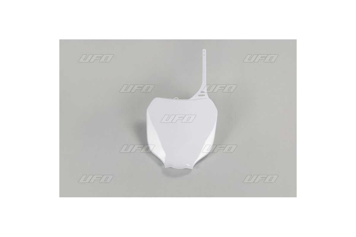 Plaque numéro frontale UFO blanc Yamaha