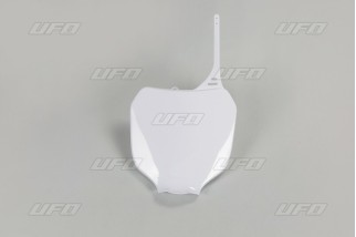 Plaque numéro frontale UFO blanc Yamaha