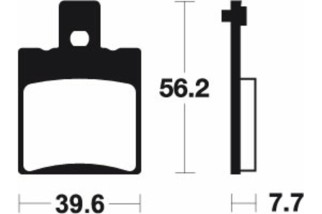 Plaquettes de frein TECNIUM Scooter organique - ME244