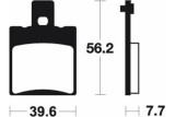 Plaquettes de frein TECNIUM Scooter organique - ME244