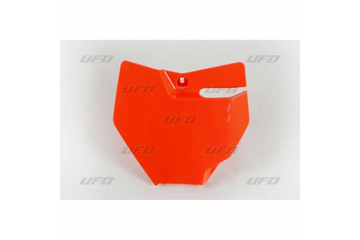 Plaque numéro frontale UFO orange KTM SX85
