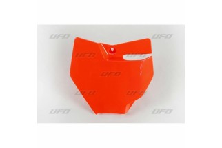 Plaque numéro frontale UFO orange KTM SX85