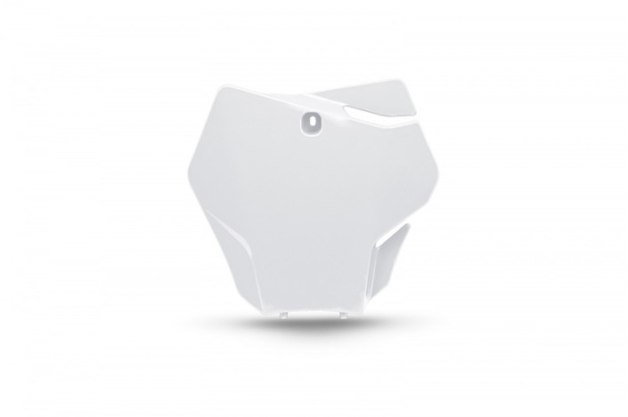 Plaque numéro frontale UFO blanc Gas Gas MC