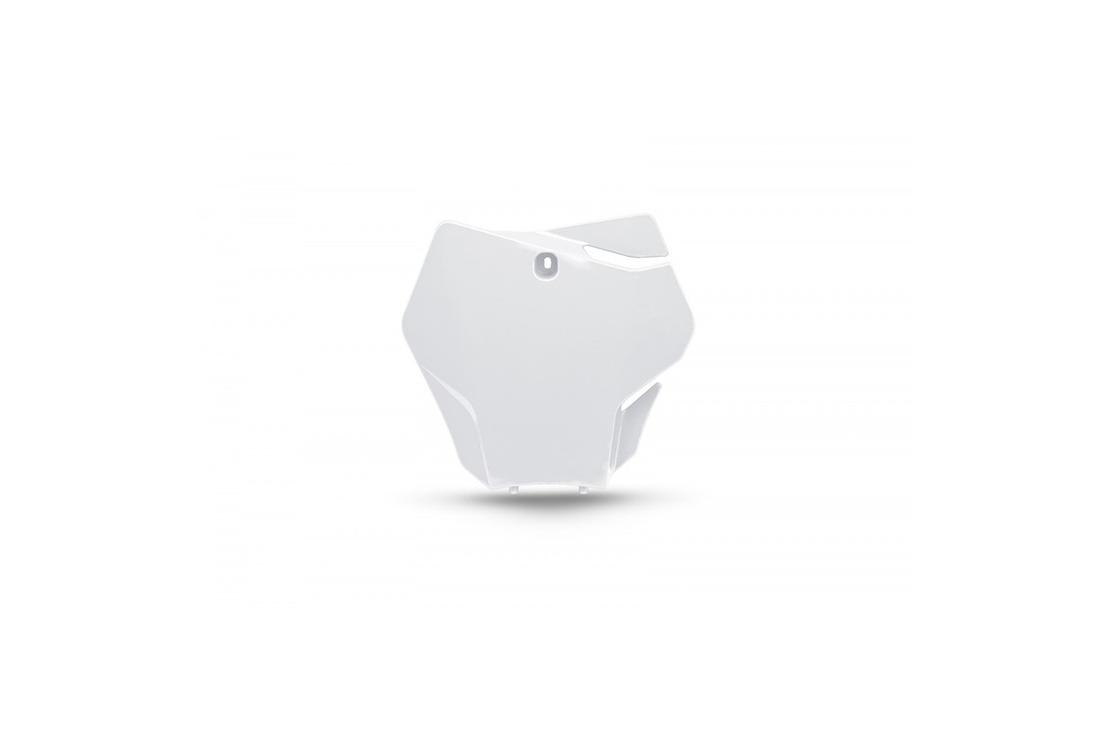 Plaque numéro frontale UFO blanc Gas Gas MC