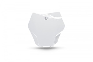 Plaque numéro frontale UFO blanc Gas Gas MC