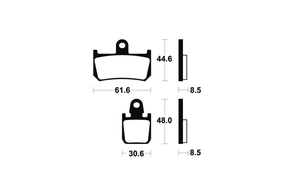 Plaquettes de frein TECNIUM métal fritté - MTR339