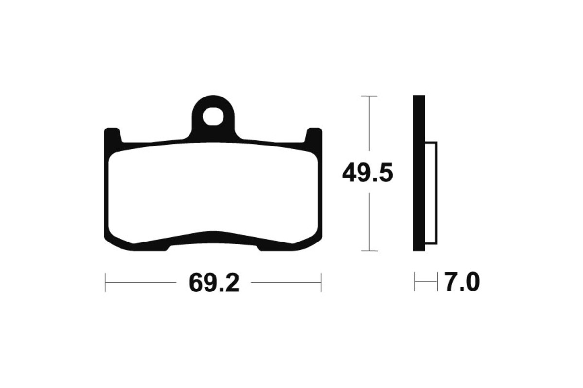 Plaquettes de frein TECNIUM métal fritté - MTR282