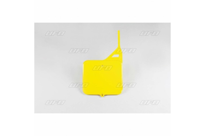 Plaque numéro frontale UFO jaune Suzuki RM125/250