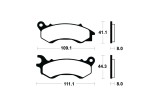 Plaquettes de frein TECNIUM Maxi Scooter métal fritté - MSS373