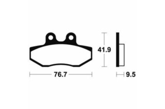 Plaquettes de frein TECNIUM Scooter organique - ME323