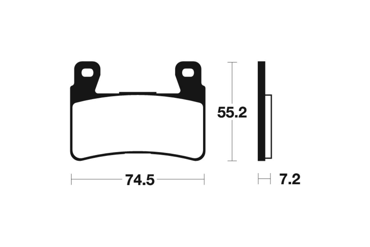 Plaquettes de frein TECNIUM métal fritté - MTR234