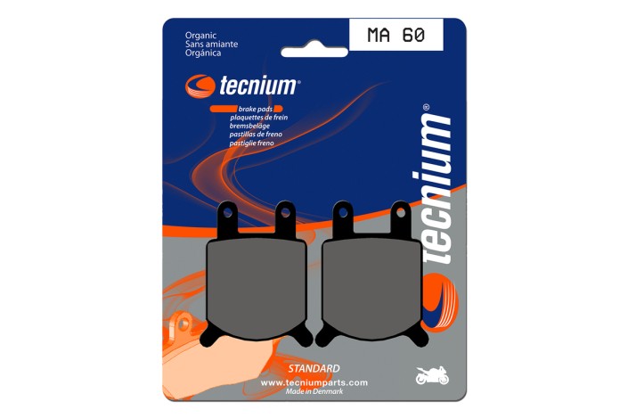 Plaquettes de frein TECNIUM route organique - MA60