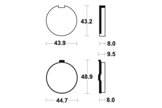 Plaquettes de frein TECNIUM route organique - MA24