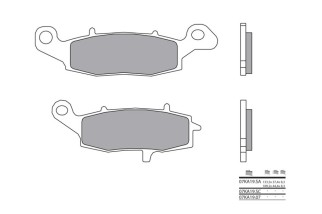 Plaquettes de frein BREMBO route métal fritté - 07KA19LA