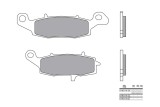 Plaquettes de frein BREMBO route métal fritté - 07KA19LA