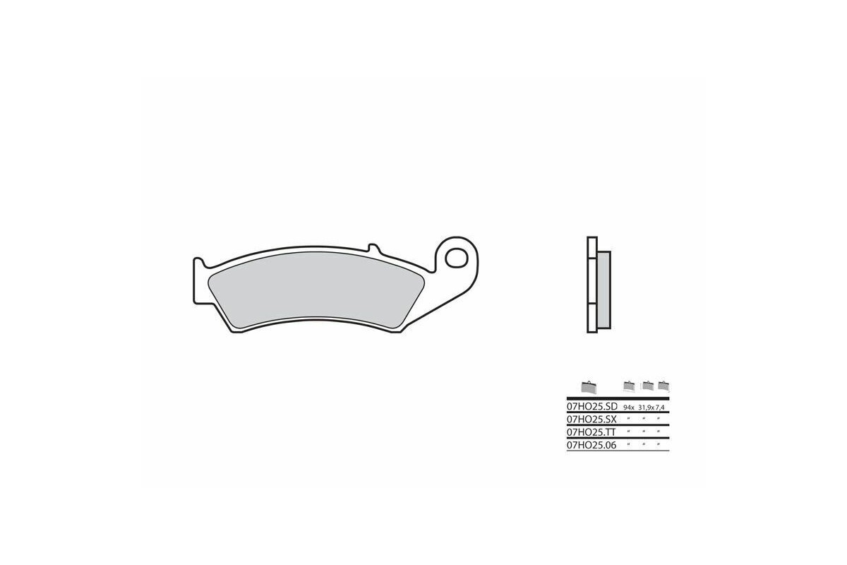 Plaquettes de frein BREMBO route carbone céramique - 07HO2506