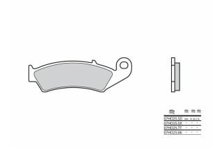 Plaquettes de frein BREMBO route carbone céramique - 07HO2506