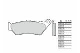 Plaquettes de frein BREMBO route métal fritté - 07BB03SP