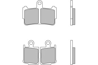Plaquettes de frein BREMBO route métal fritté - 07HO37SA