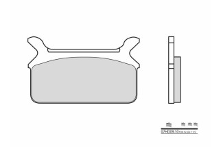 Plaquettes de frein BREMBO route carbone céramique - 07HD0910