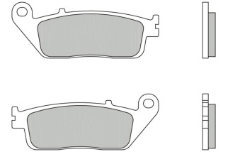 Plaquettes de frein BREMBO Scooter métal fritté - 07075XS