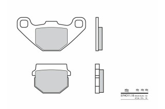 Plaquettes de frein BREMBO route carbone céramique - 07HO1118