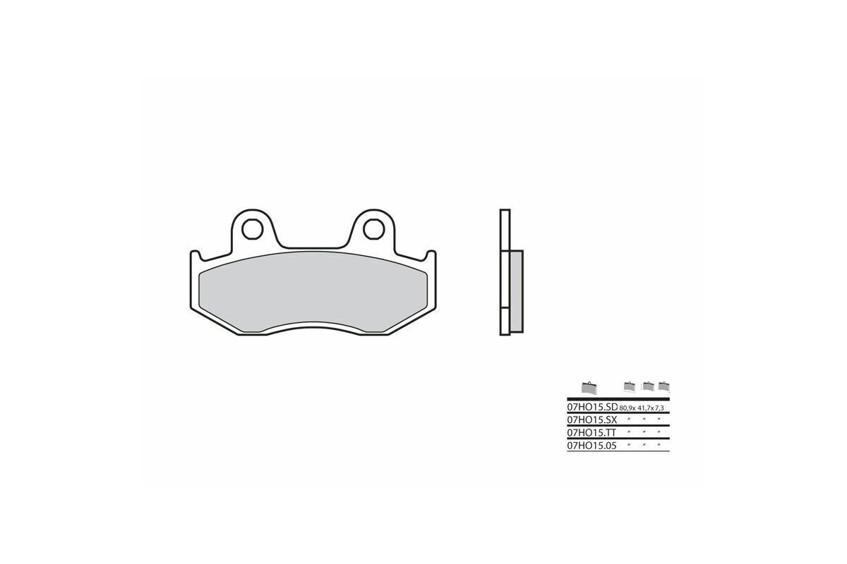 Plaquettes de frein BREMBO Off-Road métal fritté - 07HO15SD