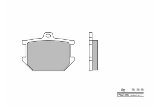 Plaquettes de frein BREMBO route carbone céramique - 07YA0309