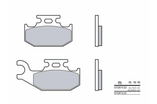 Plaquettes de frein BREMBO Off-Road métal fritté - 07GR74SD