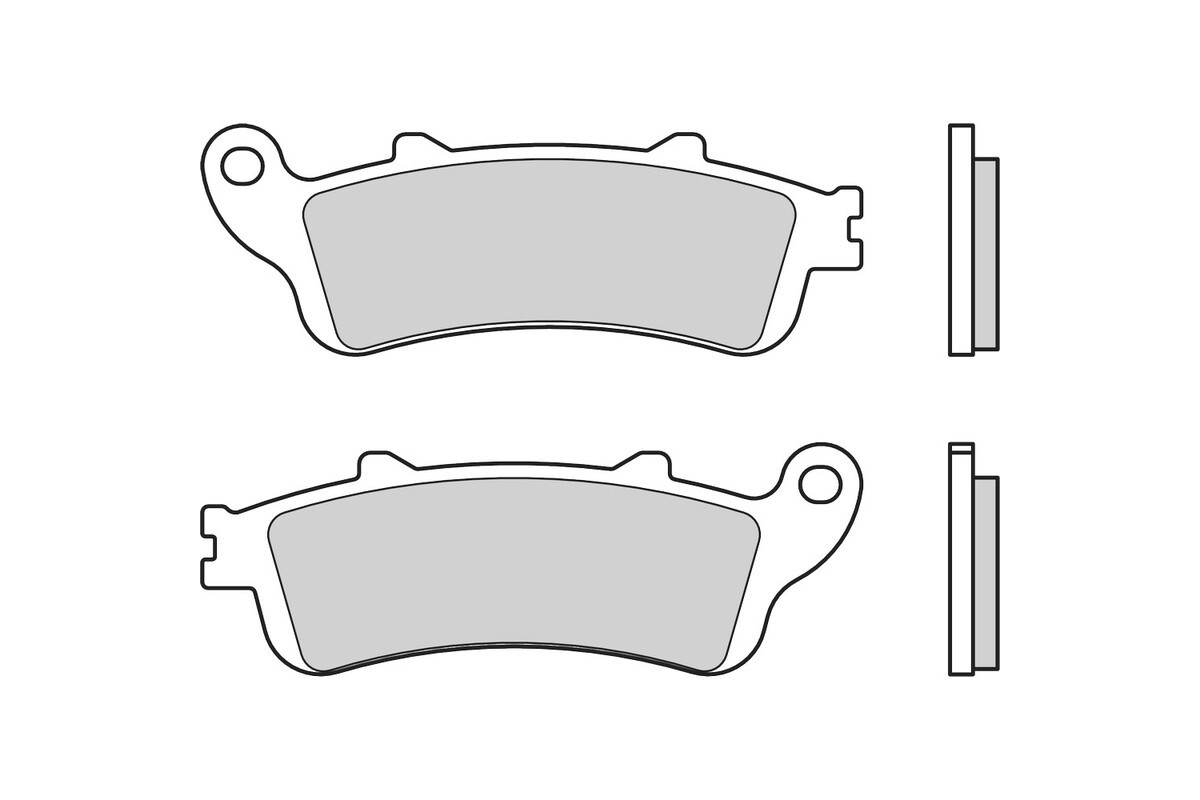 Plaquettes de frein BREMBO route carbone céramique - 07HO4308