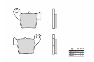 Plaquettes de frein BREMBO Off-Road métal fritté - 07HO48SX