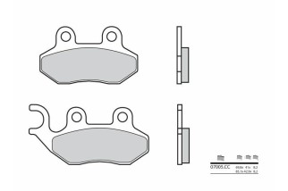 Plaquettes de frein BREMBO Scooter carbone céramique - 07005