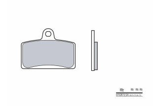 Plaquettes de frein BREMBO route métal fritté - 07GR72SA