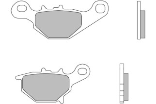Plaquettes de frein BREMBO Off-Road métal fritté - 07SU31SD