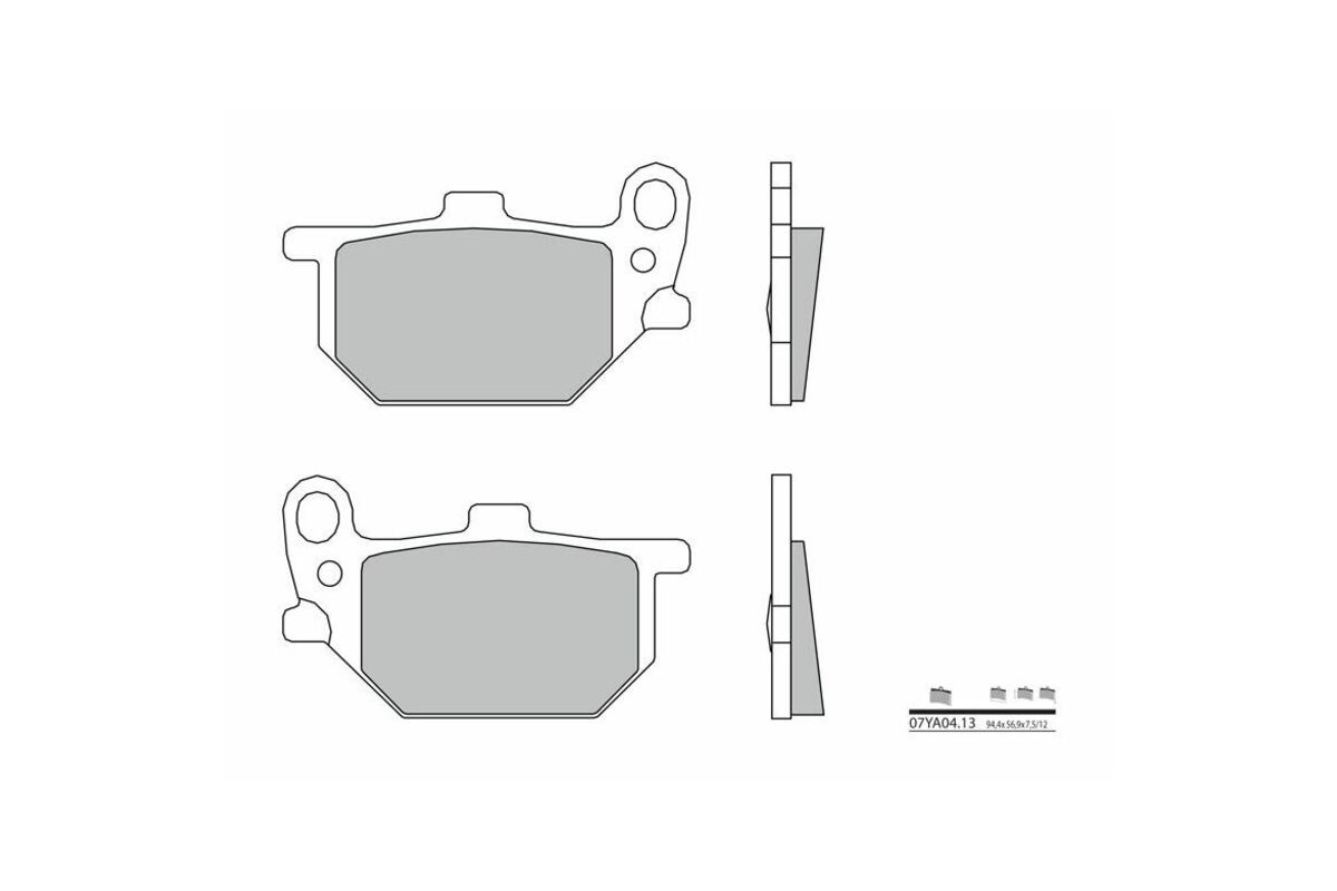 Plaquettes de frein BREMBO route carbone céramique - 07YA0413