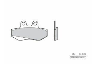 Plaquettes de frein BREMBO route carbone céramique - 07GR1406