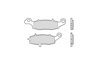 Plaquettes de frein BREMBO route/sport métal fritté - 07KA18SR