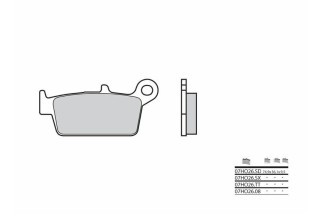 Plaquettes de frein BREMBO Off-Road métal fritté - 07HO26SX