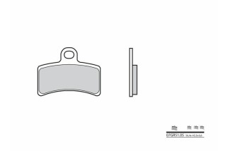 Plaquettes de frein BREMBO route carbone céramique - 07GR5105