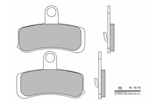 Plaquettes de frein BREMBO route métal fritté - 07HD15SA