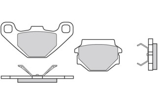 Plaquettes de frein BREMBO route carbone céramique - 07BB0708