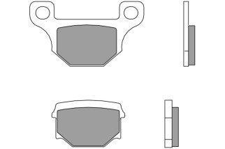 Plaquettes de frein BREMBO route carbone céramique - 07GR09CC