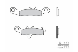 Plaquettes de frein BREMBO Off-Road métal fritté - 07KA22SD